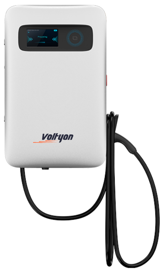 Cargador de coche electrico para empresas de Voltyon soluciones de carga para vehículos eléctricos